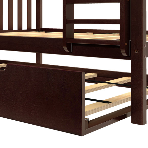 Harriet Bee Juliann Kids Bunk Bed with Trundle & Reviews Wayfair